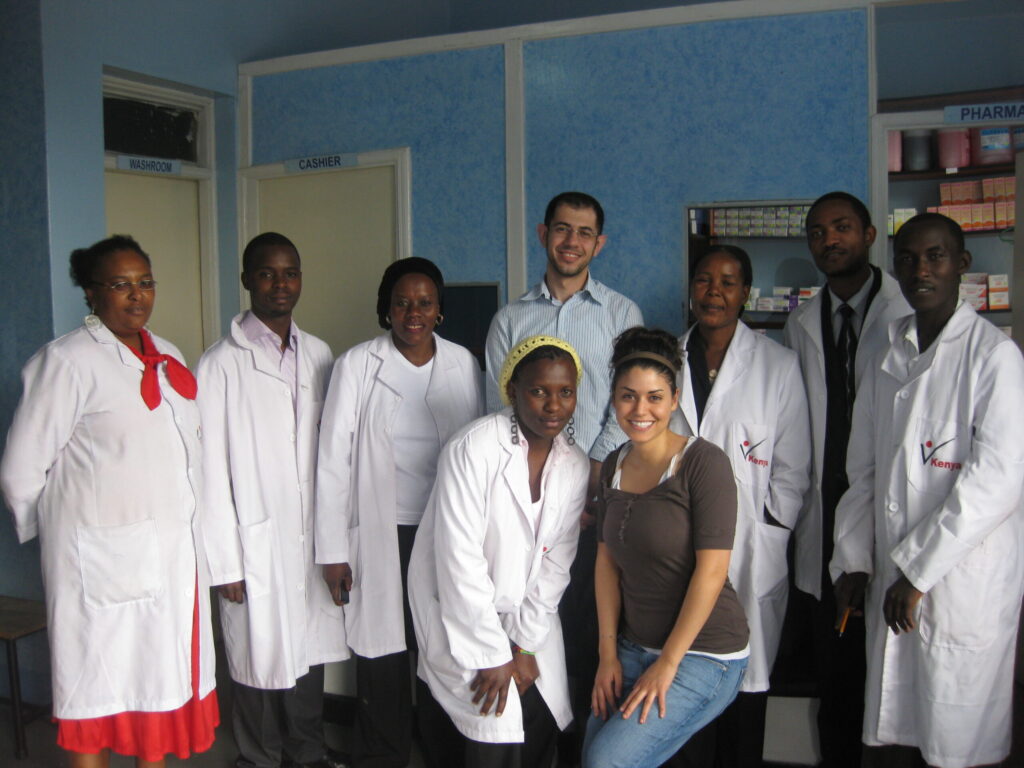 Dr Saleh and a group of physicians
